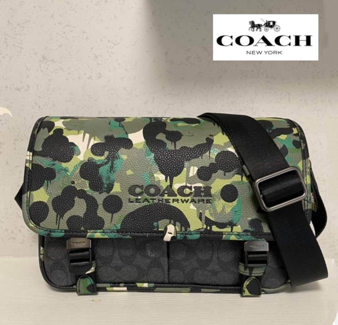 New Coach Original LEAGUE MESSENGER BAG IN SIGNATURE CANVAS WITH