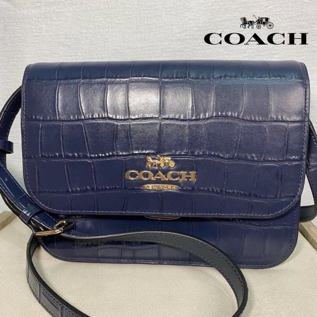 Coach midnight blue bag outlet