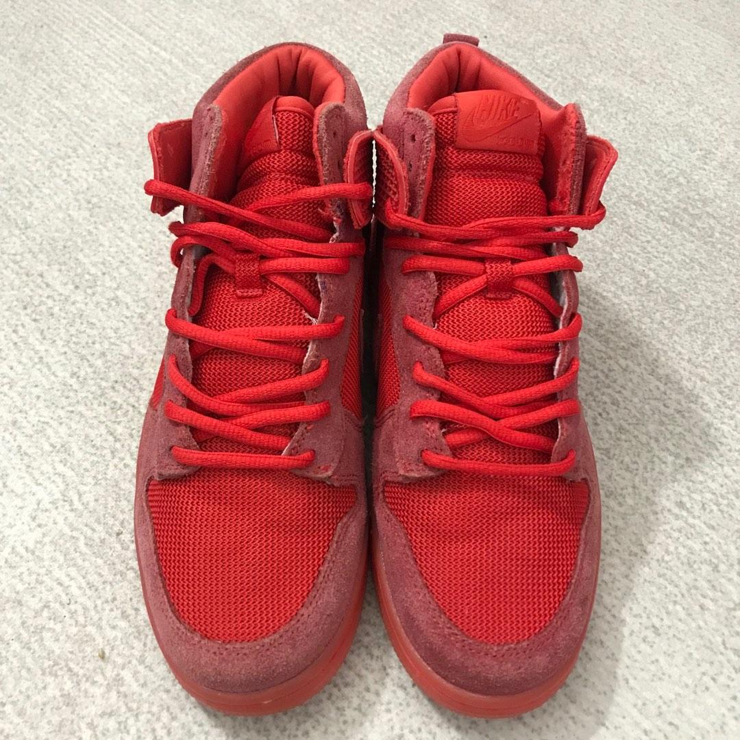 Nike dunk hotsell high red october