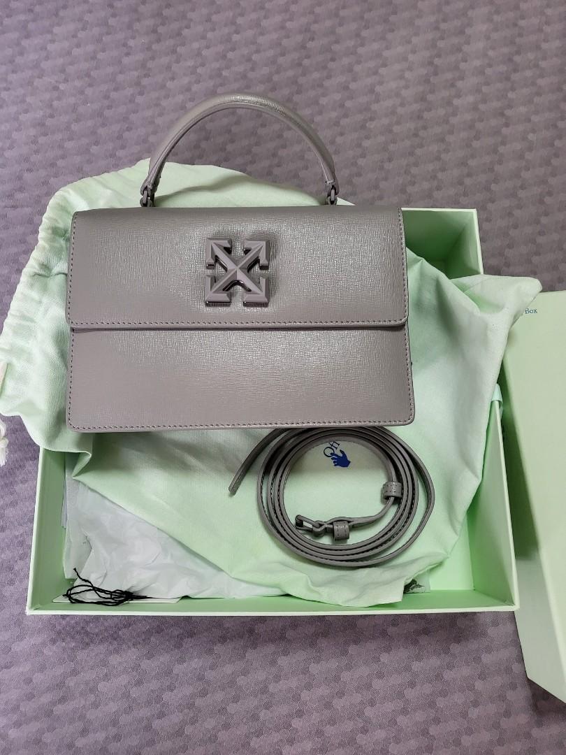 Off White 1.4 Jitney bag in grey Women s Fashion Bags Wallets Cross body Bags on Carousell