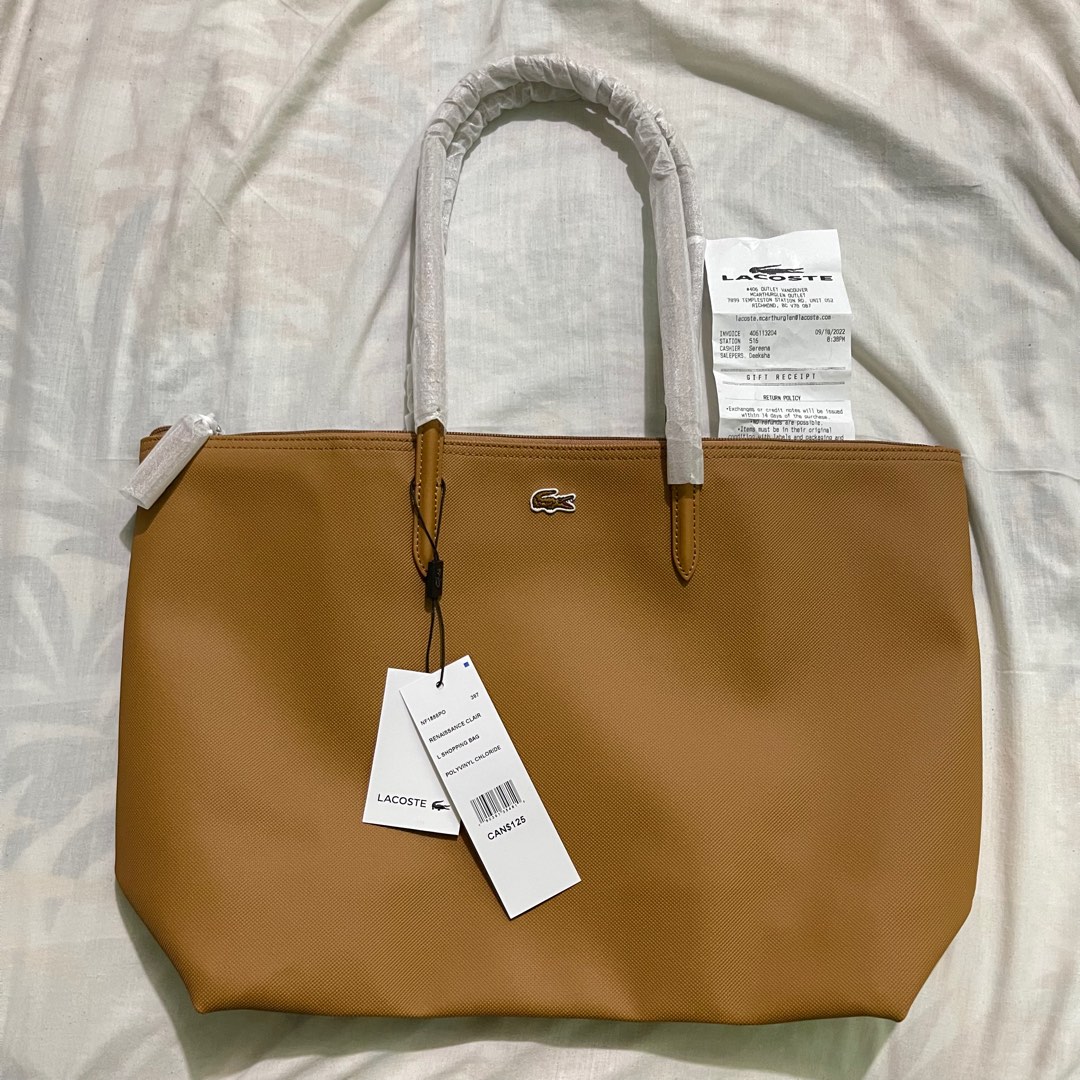 Lacoste horizontal on sale tote bag