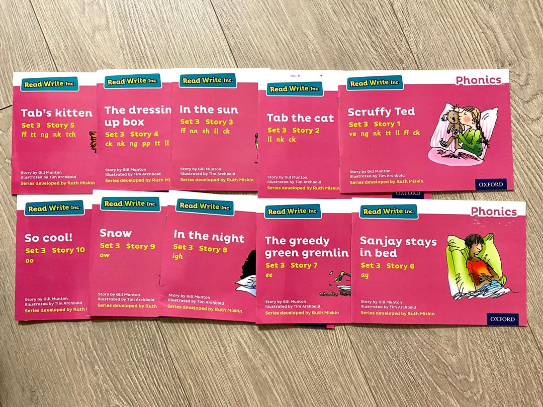 Oxford RWI Phonics Read Write Inc. Pink, 興趣及遊戲, 書本 & 文具, 小朋友書 Carousell