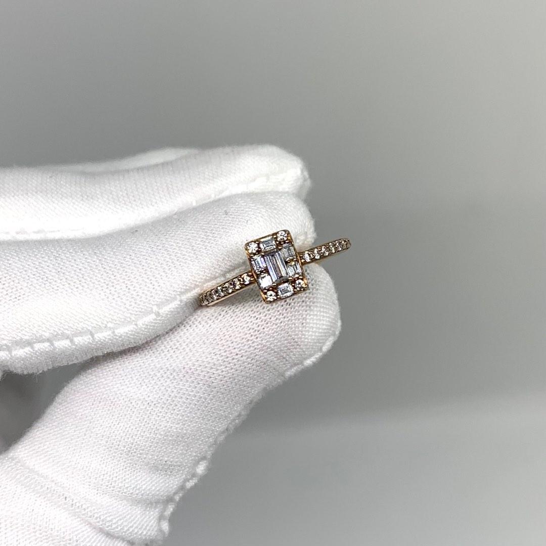 PANDORA RECTANGLE METAL RING 227014916