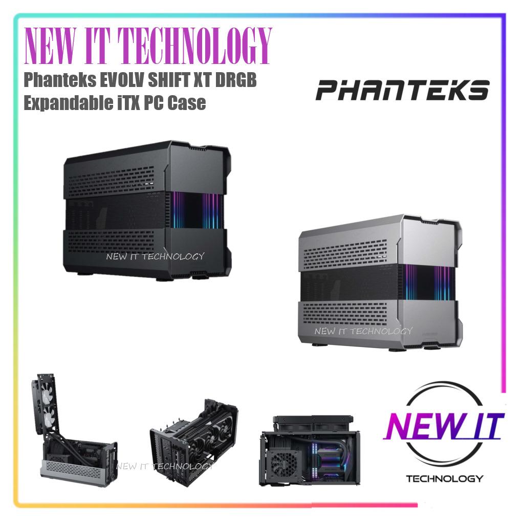 Phanteks (PH-ES121XT_DGS01) Evolv Shift XT, extendable Small  Form-Factor Chassis, Mini-ITX Gaming Chassis, PCI-e Gen4 Riser Cable,  Digital-RGB Infinity Mirror, Triple-Slot GPU Support, Galaxy Silver :  Electronics