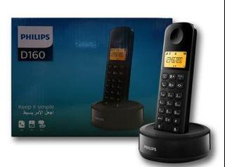 Philips D160 Cordless Phone (Comfortable with non-slip grip)