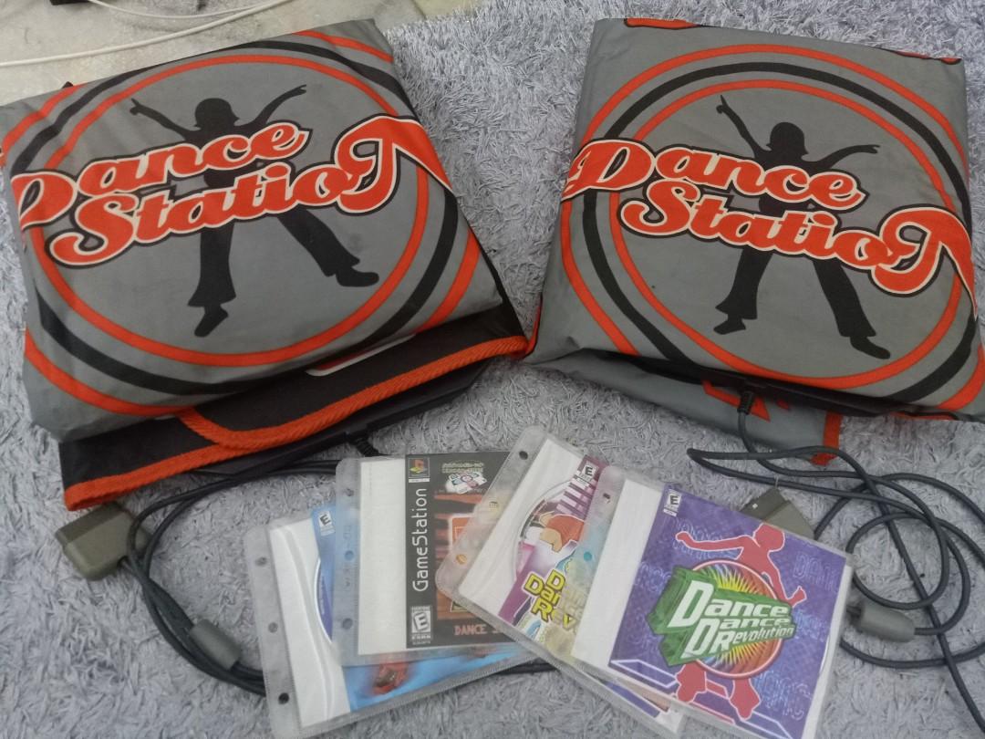 Playstation 1 Dancing station with 4 dancing games, Video Gaming