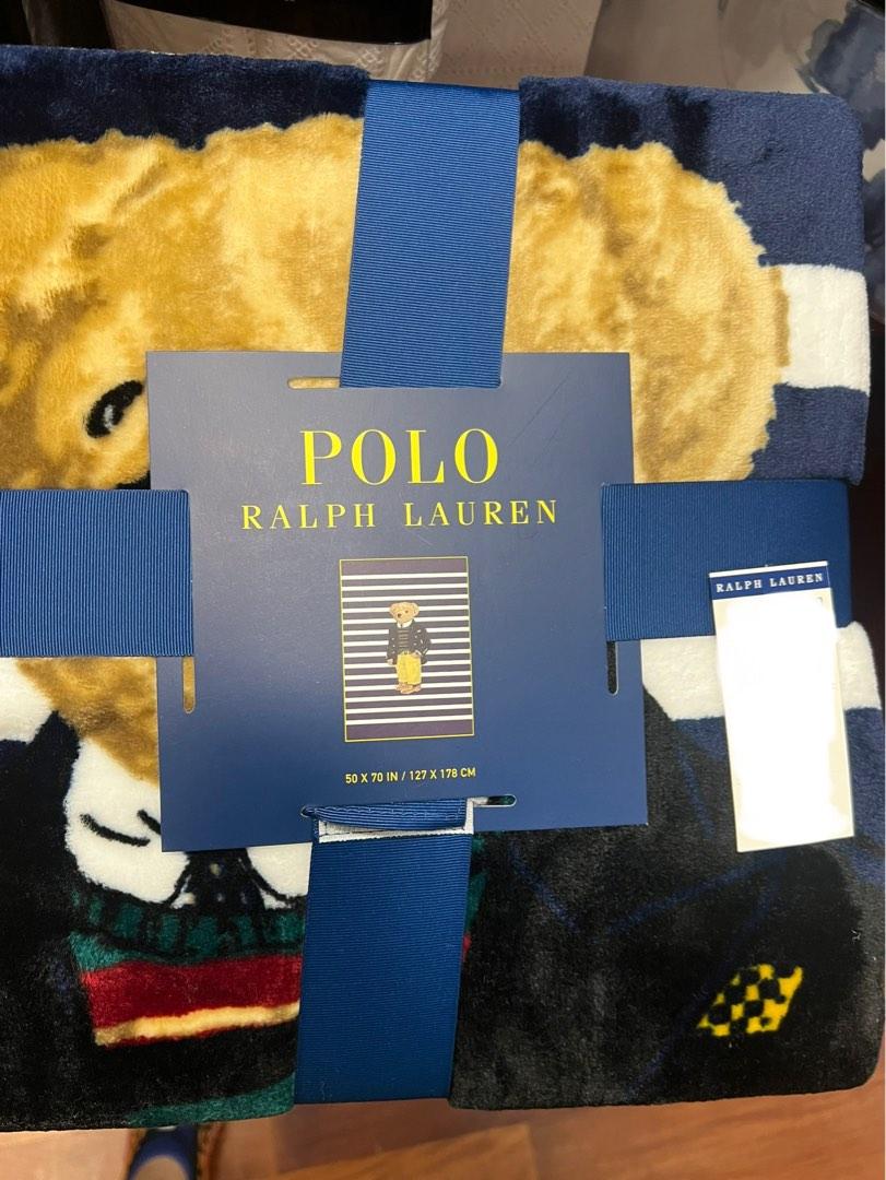 POLO RALPH LAUREN POLO BEAR Fleece throw blanket Carousell