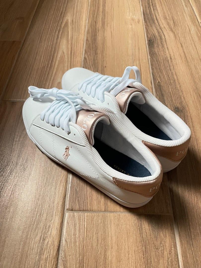 Ralph lauren clearance polo white sneakers