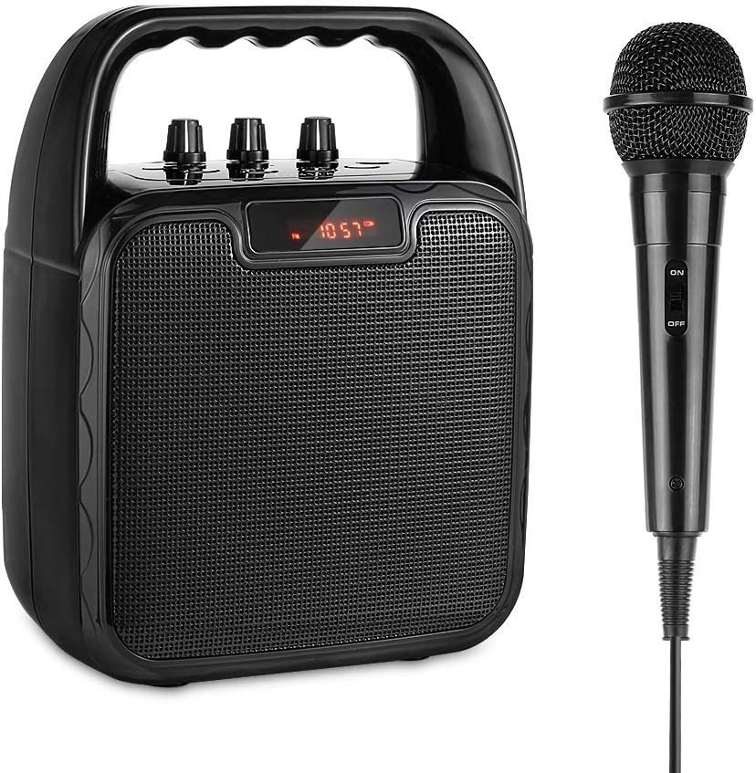 [B2013] Portable Karaoke Machine, Bluetooth Speaker with Microphone PA