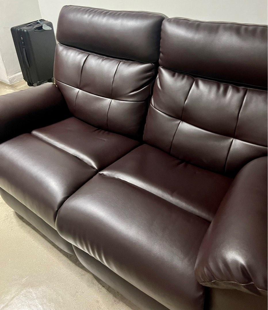 Preloved 2seater reclining sofa, Furniture & Home Living, Furniture