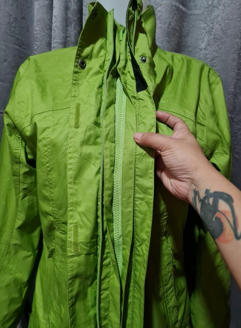 QUECHUA Avocado Green Windbreaker Jacket for Women Medium Size UKAY
