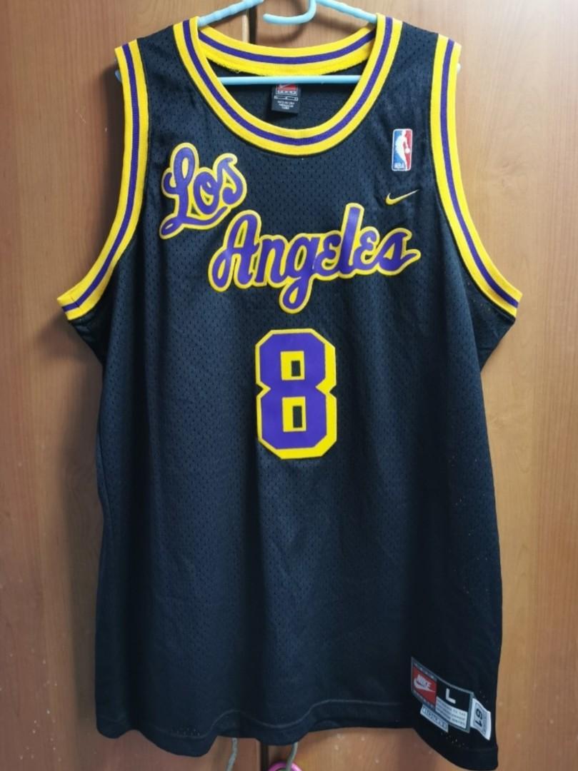 RARE AUTHENTIC Nike Kobe Bryant Los Angeles Lakers Blue Throwback