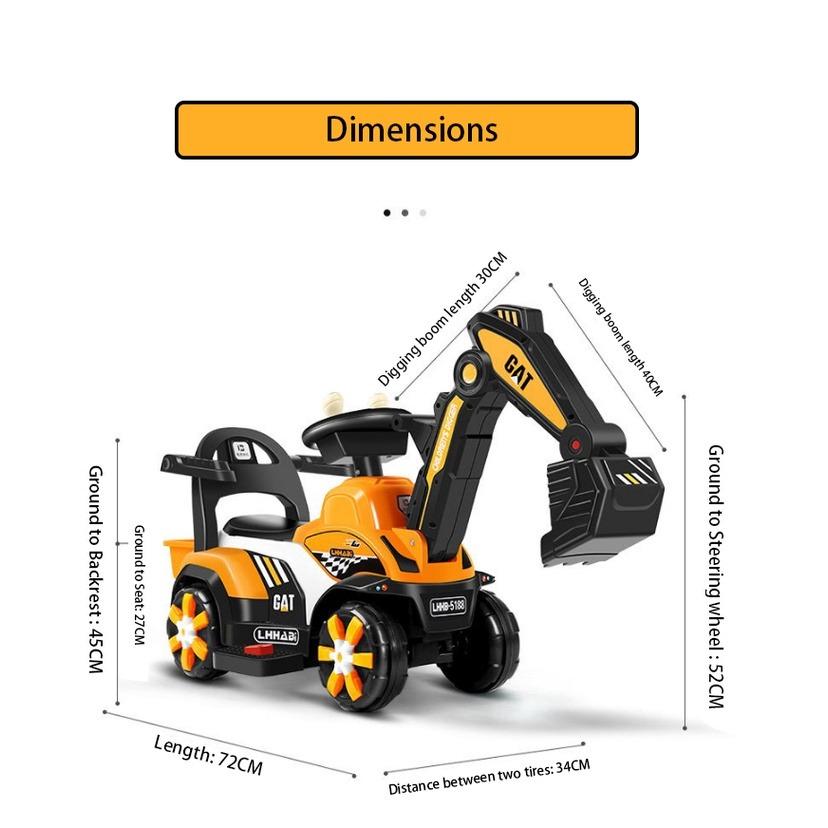 Rechargeable Electric Excavator OR Manual Operated Excavator Ride