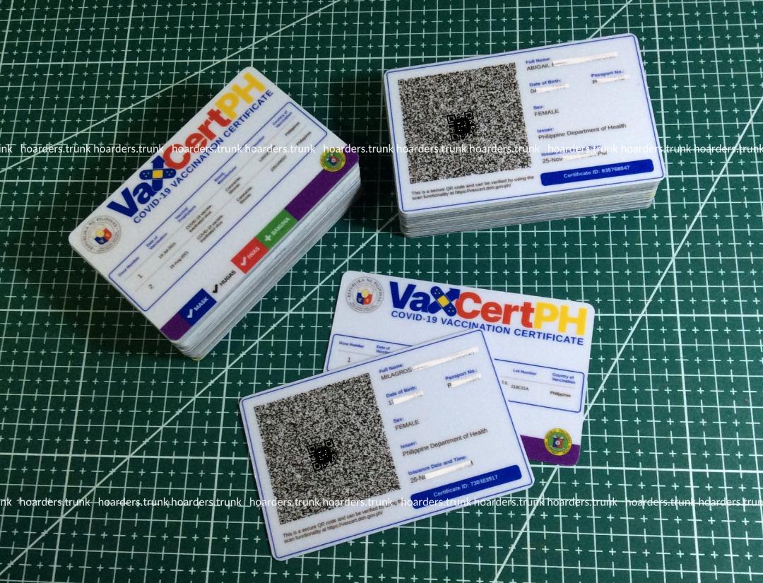 resize and print your vaxcert on pvc id card / non fading Computers