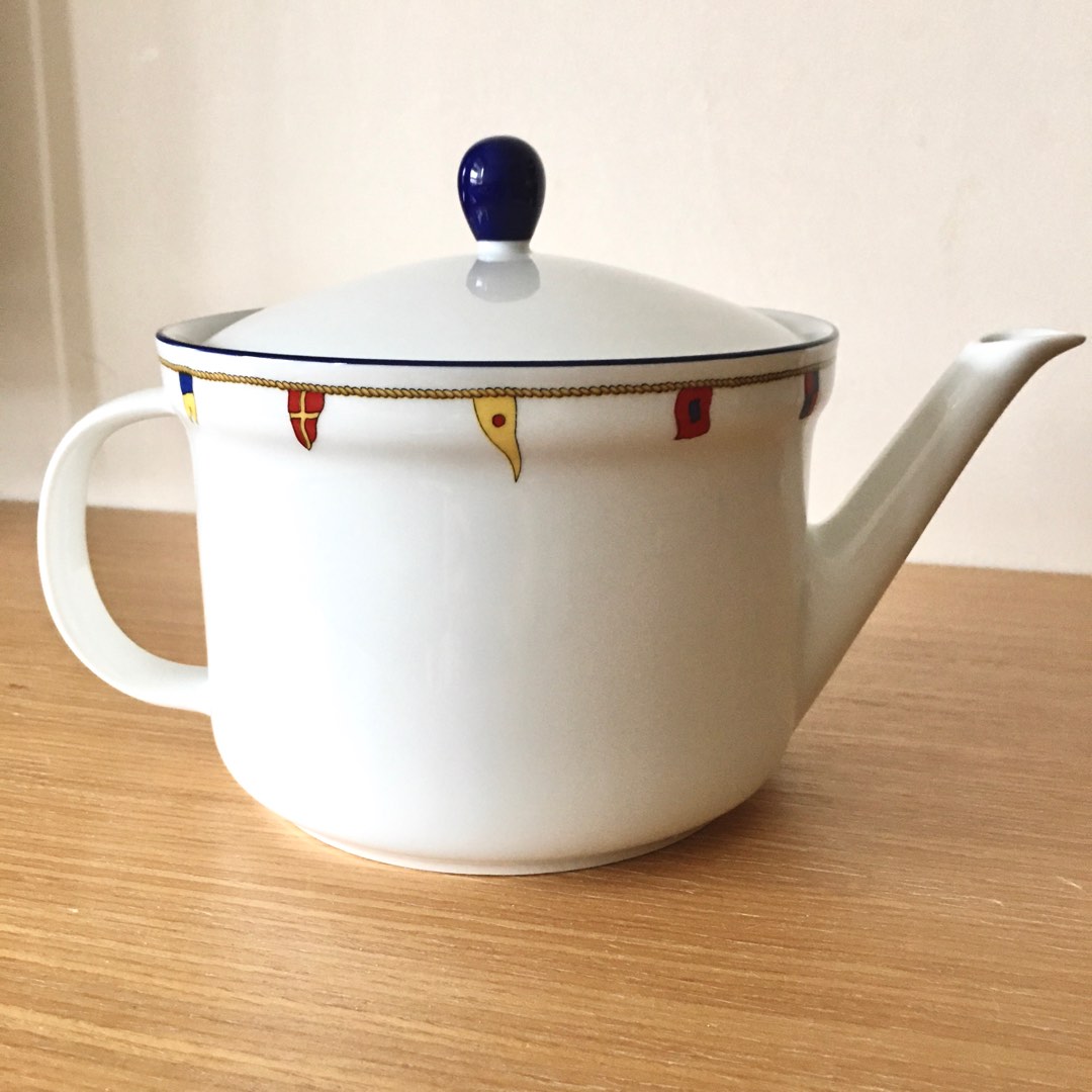 Richard Ginori Italy Clipper (Armonia) Nautical Flags Teapot, Furniture