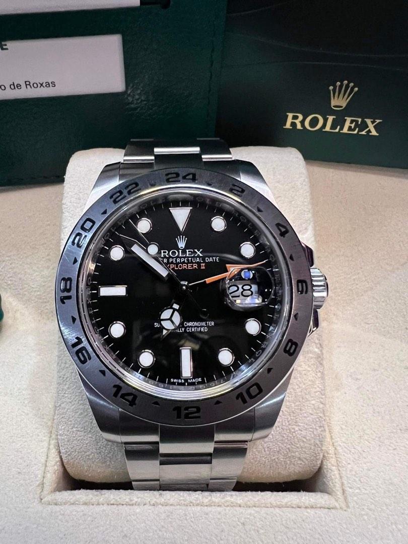 Rolex Explorer 2 (Category: Luxury Watches) located in Paranaque City. Submitted by listitwithb (Listing ID 1185910230, Image 3). Description: 2017 Rolex Explorer 2 Foreign ad Comes with box & inclusions Lost card With verification paper ₱645k .