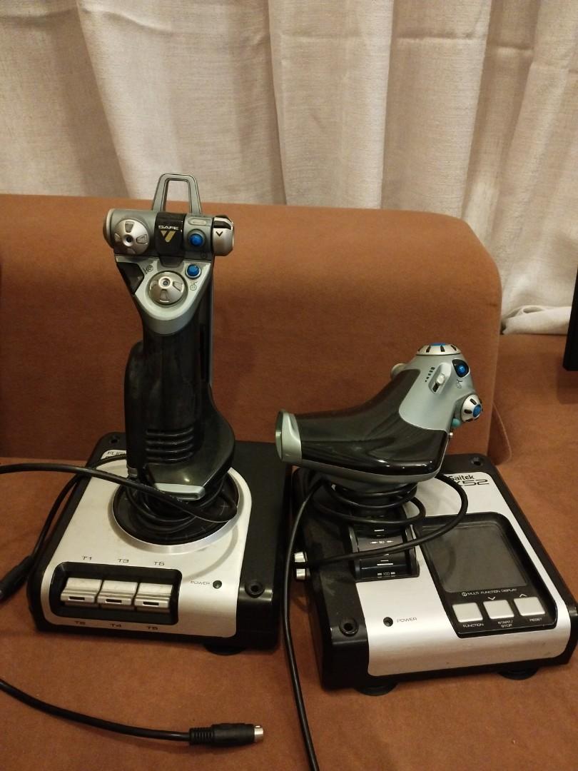 Saitek X52 Joystick Flight Control System, Video Gaming, Gaming ...