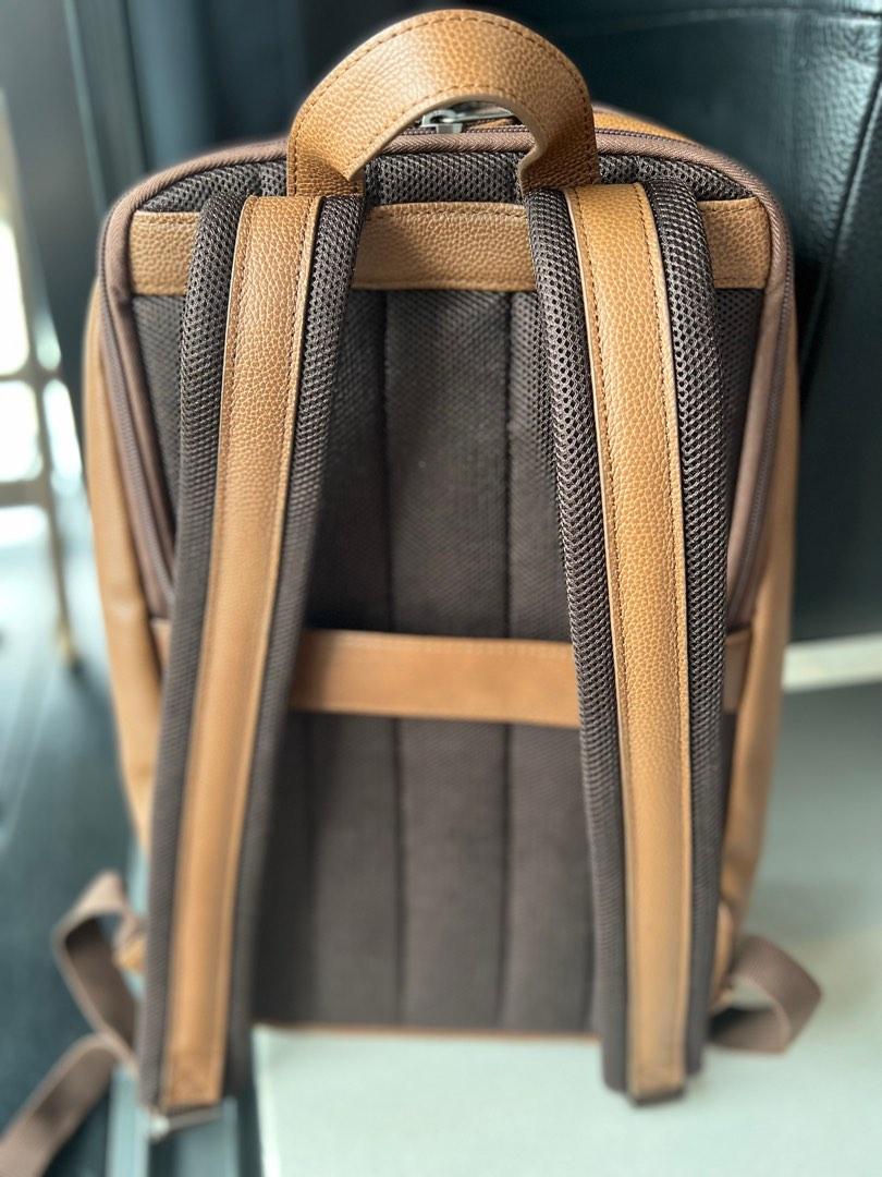 Samsonite Classic Leather Slim Backpack, Women's Fashion, Bags