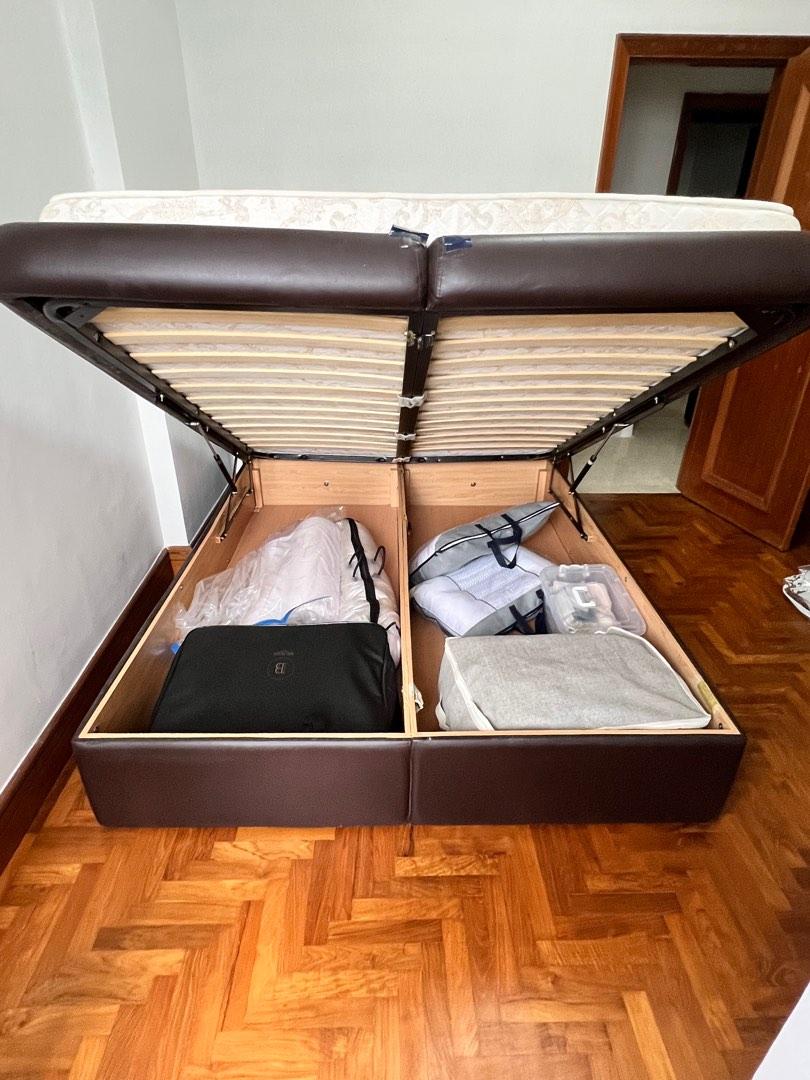 Seahorse Queen Sized Storage Bed, Furniture & Home Living, Furniture