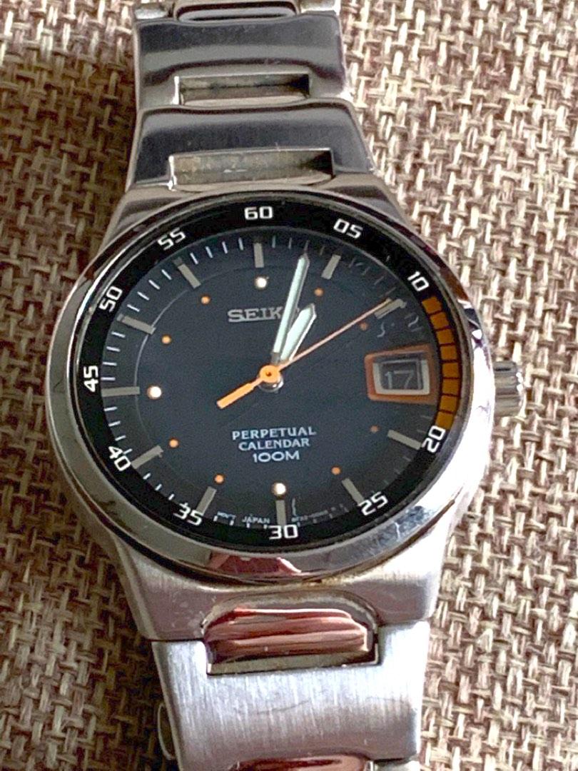 Seiko Perpetual Calendar stainless steel watch, Luxury, Watches on Carousell