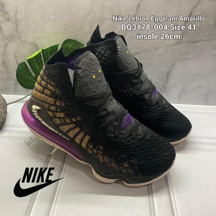 Sepatu Basket Nike BQ3178-004 Lebron 17 Eggplant Amarillo Black - Main Image