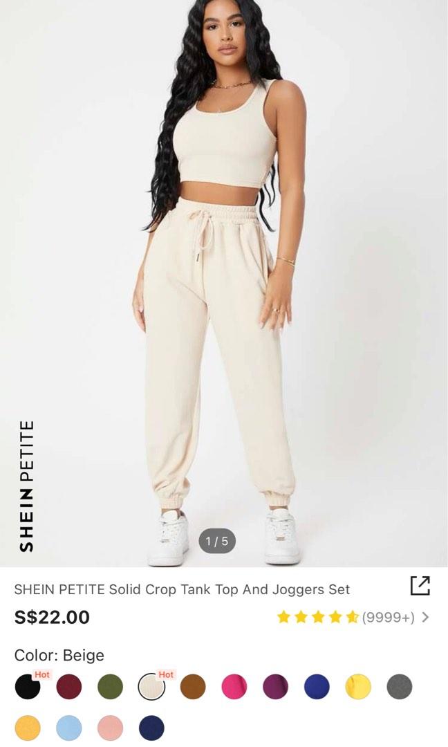Jogger set shein clearance