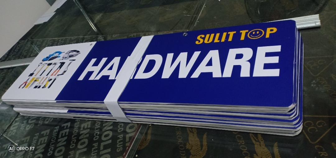 SIGNAGE MAKERS / PAINTED G.I , / G.I HOOK EDGE, Furniture & Home Living