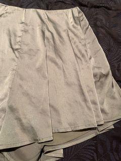 Silk Pleated Shorts