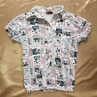 Snoopy Patterned Polo with Pockets