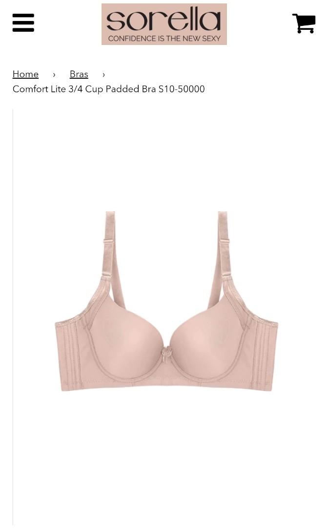 Sorella 3/4 cup wired bra, Women's Fashion, New Undergarments & Loungewear  on Carousell