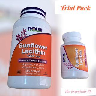 30 softgels Sunflower Lecithin Trial pack for clogged ducts 30 softgels only