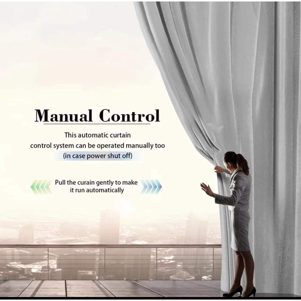 TUYA Smart Electric Curtain Track, Automatic Motorized Curtain Rail Set