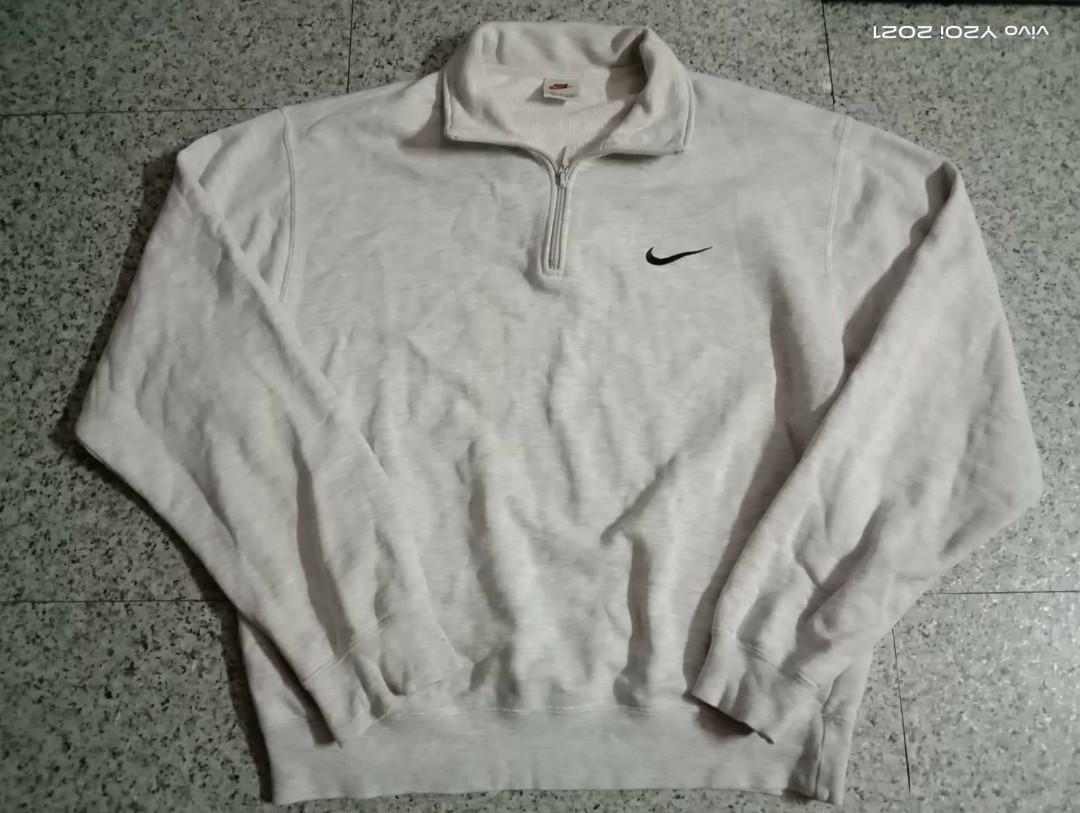 kith nike big swoosh quarter zip