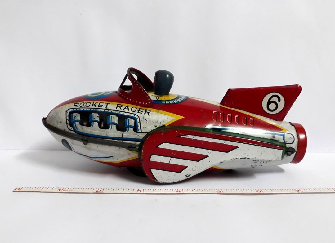 Vintage Rocket Racer No.6 Friction Tin Toy, Hobbies & Toys ...