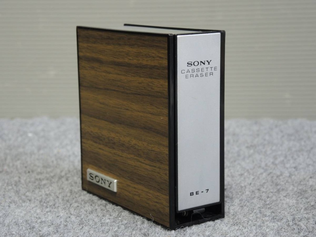 VINTAGE SONY CASSETTE TAPE ERASER COLLECTORS BOOKSHELF DISPLAY RETRO