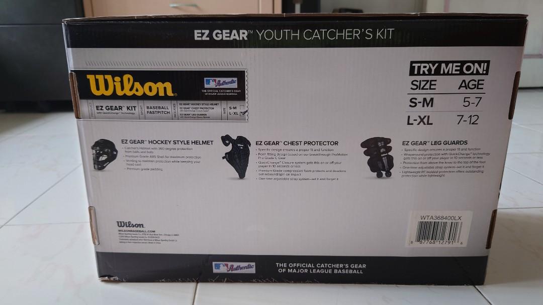 Wilson EZ Gear Catcher's Equipment Kit Youth Large/Extra Large