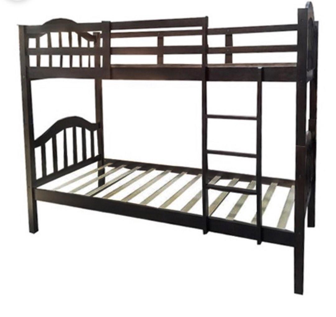 Wooden Bunk Bed Double Deck, Furniture & Home Living, Furniture, Bed Frames & Mattresses on