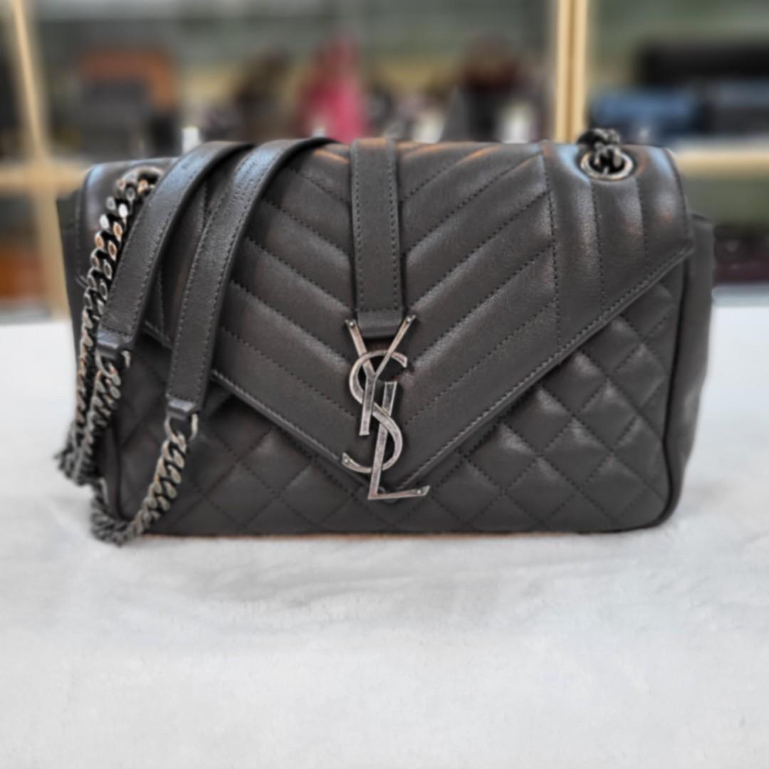 Handbeg YSL leather Original, Luxury, Bags & Wallets on Carousell