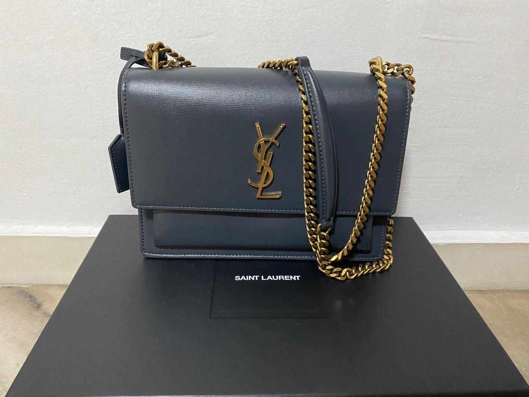Saint Laurent Sunset Medium Chain Bag in Smooth Leather - ShopStyle