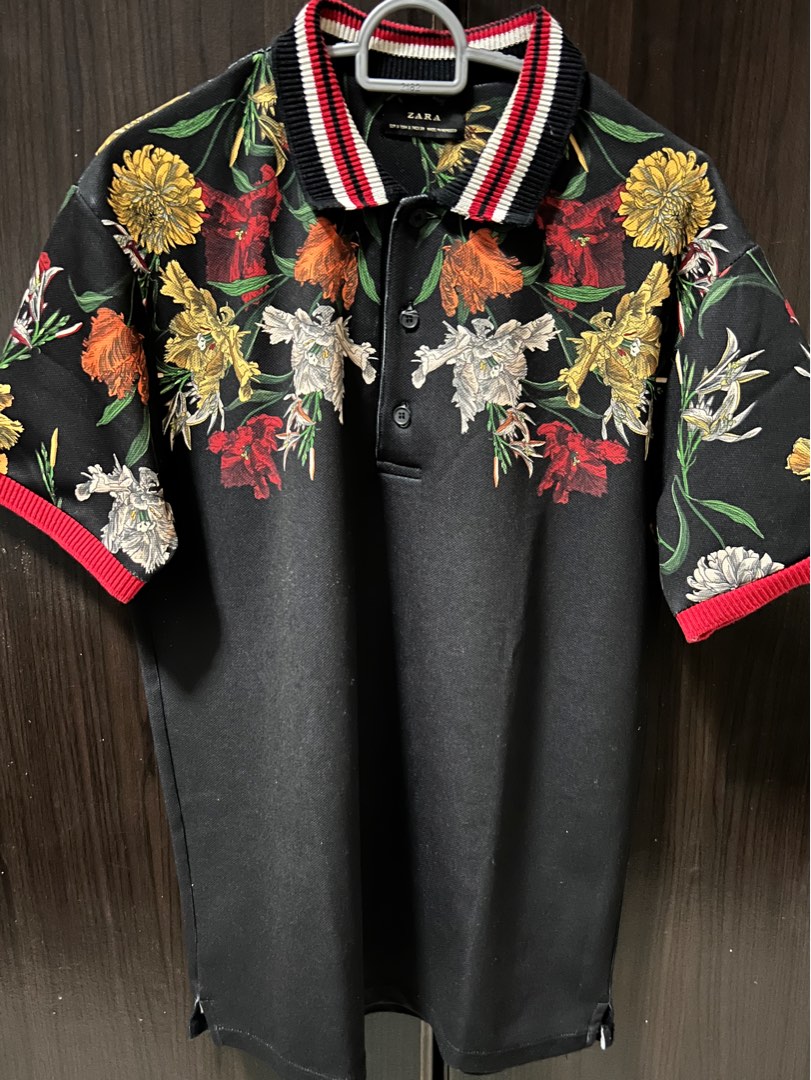 Zara floral polo clearance