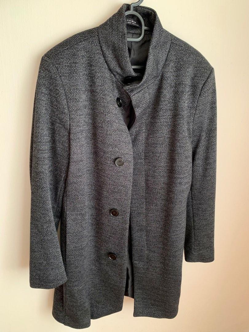 ZARA long grey winter coat