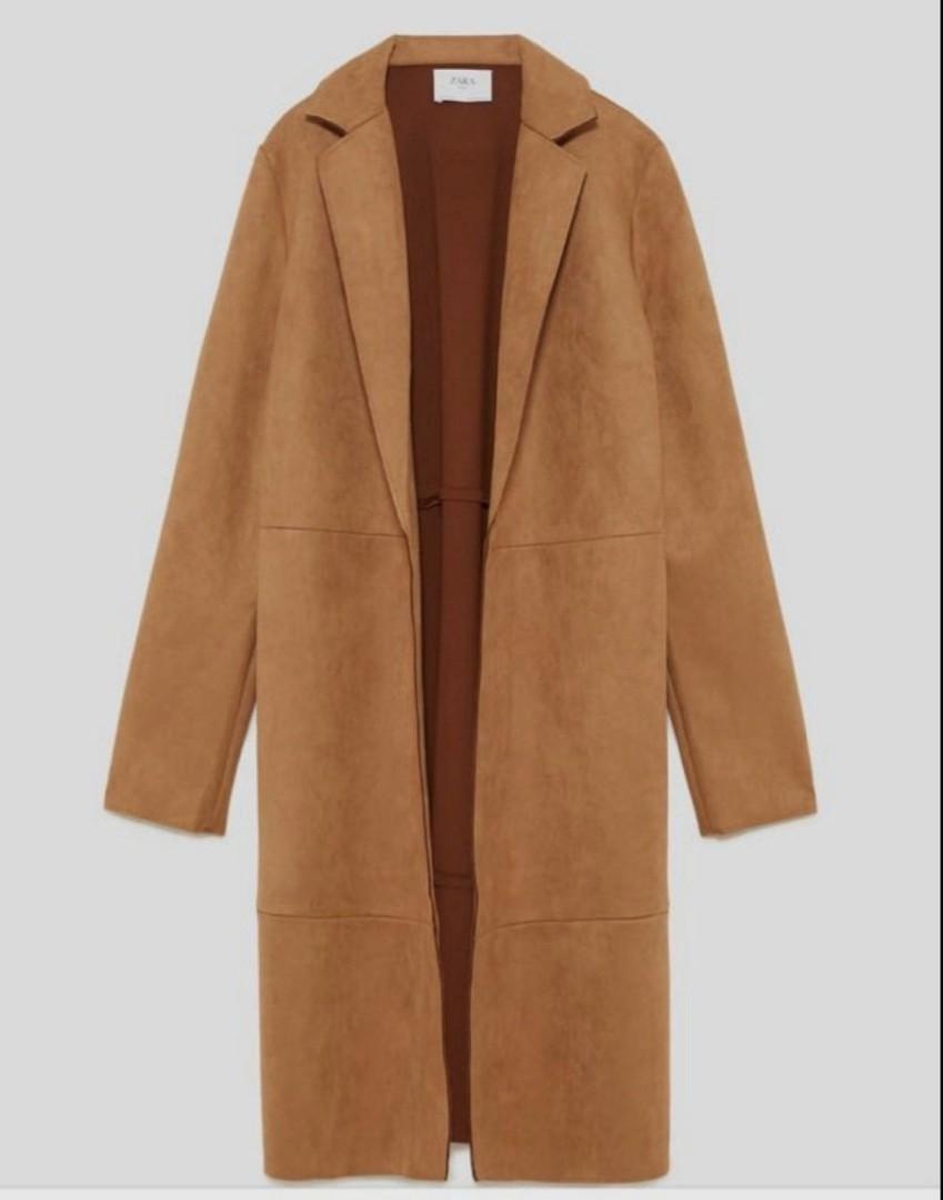Faux suede clearance puffer jacket zara