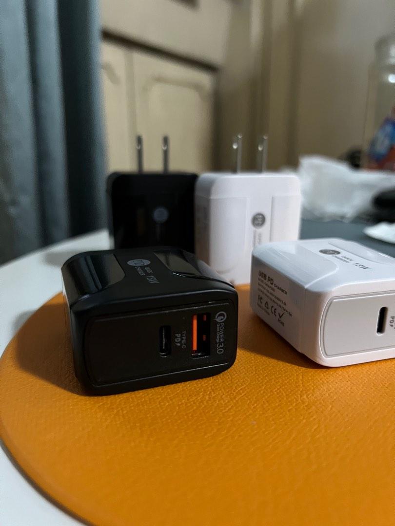18 watts 2 Port Usb and C Adaptor Adapter (Category: Cables & Adaptors) located in Manila. Submitted by razelysonn (Listing ID 1186140372, Image 2). Description: pm me.