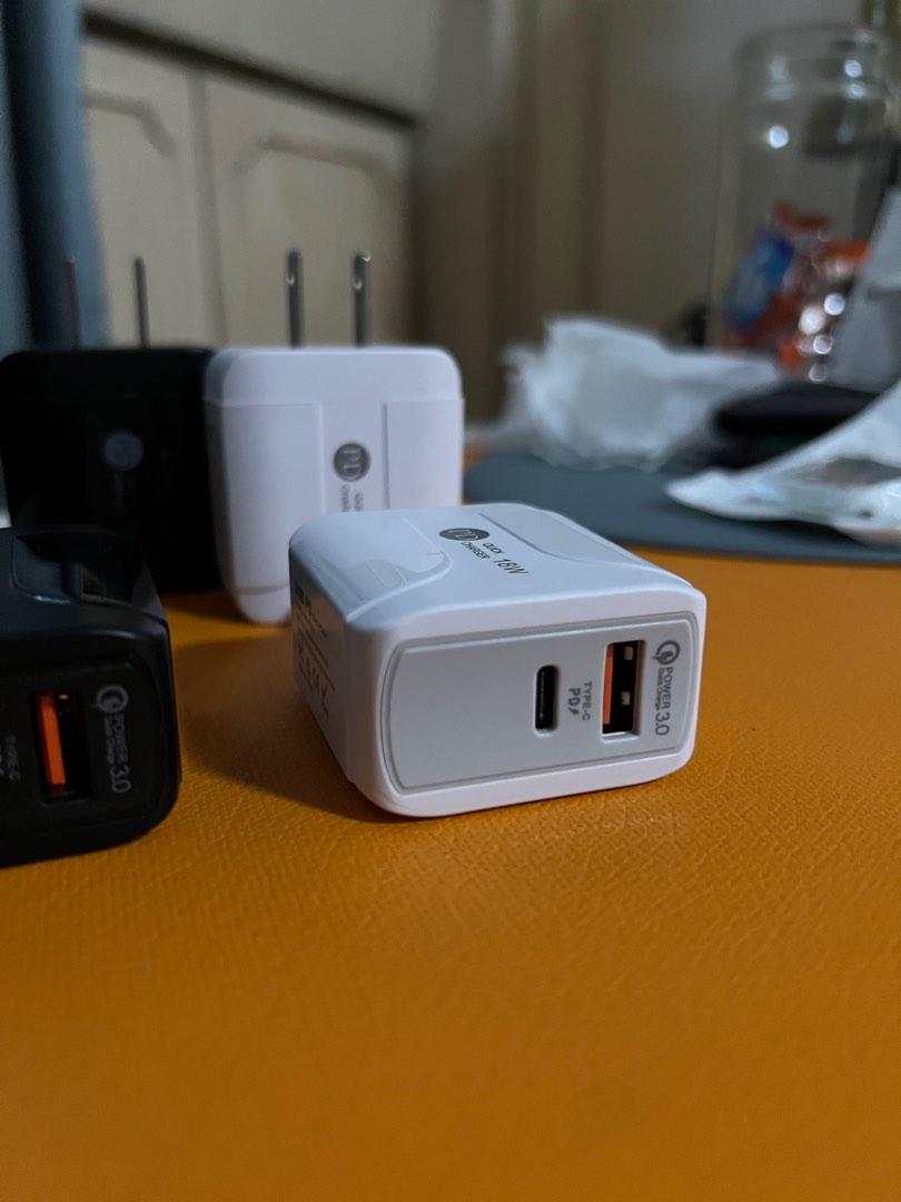 18 watts 2 Port Usb and C Adaptor Adapter (Category: Cables & Adaptors) located in Manila. Submitted by razelysonn (Listing ID 1186140372, Image 3). Description: pm me.
