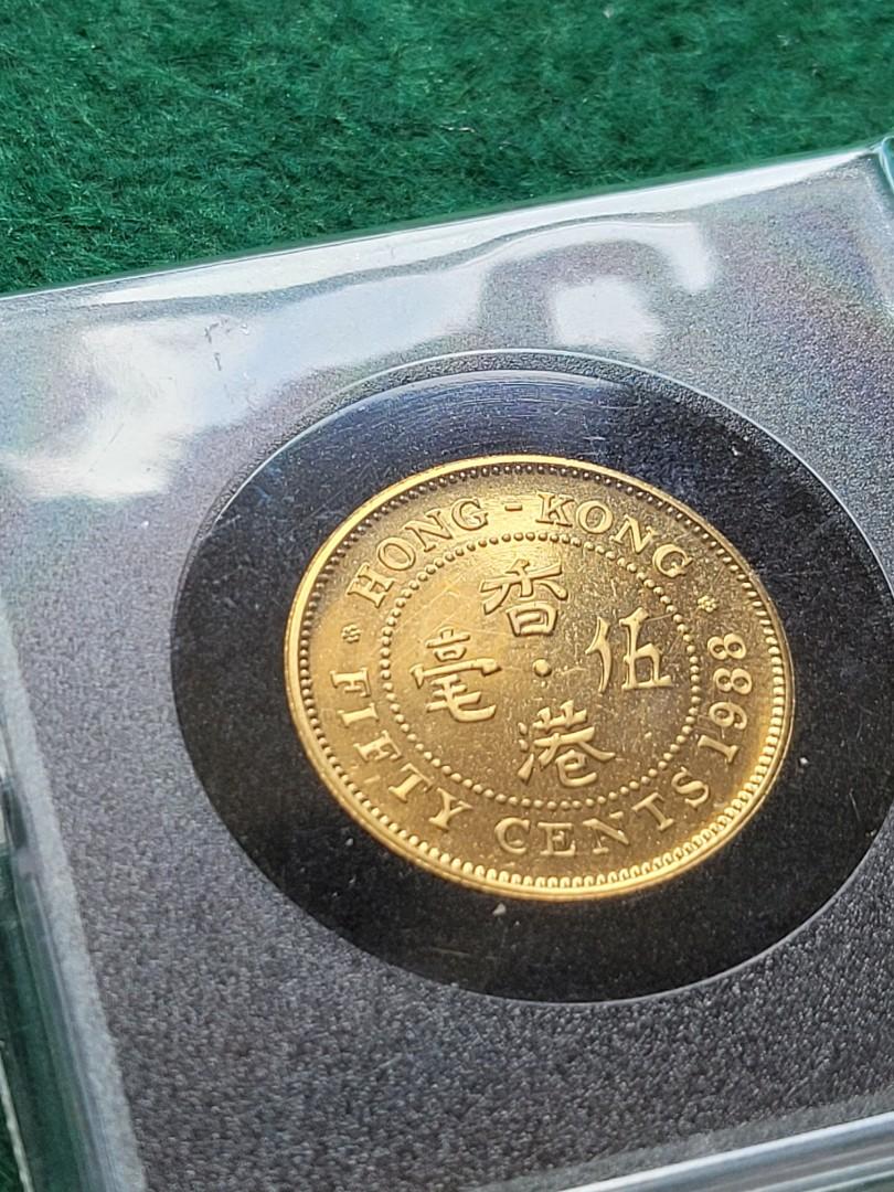 香港硬幣～精鑄1988年伍國, 興趣及遊戲, 收藏品及紀念品, 錢幣- Carousell