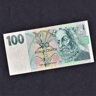 1997 100KORUN CZECH DUIT LAMA, H50 334359, VF