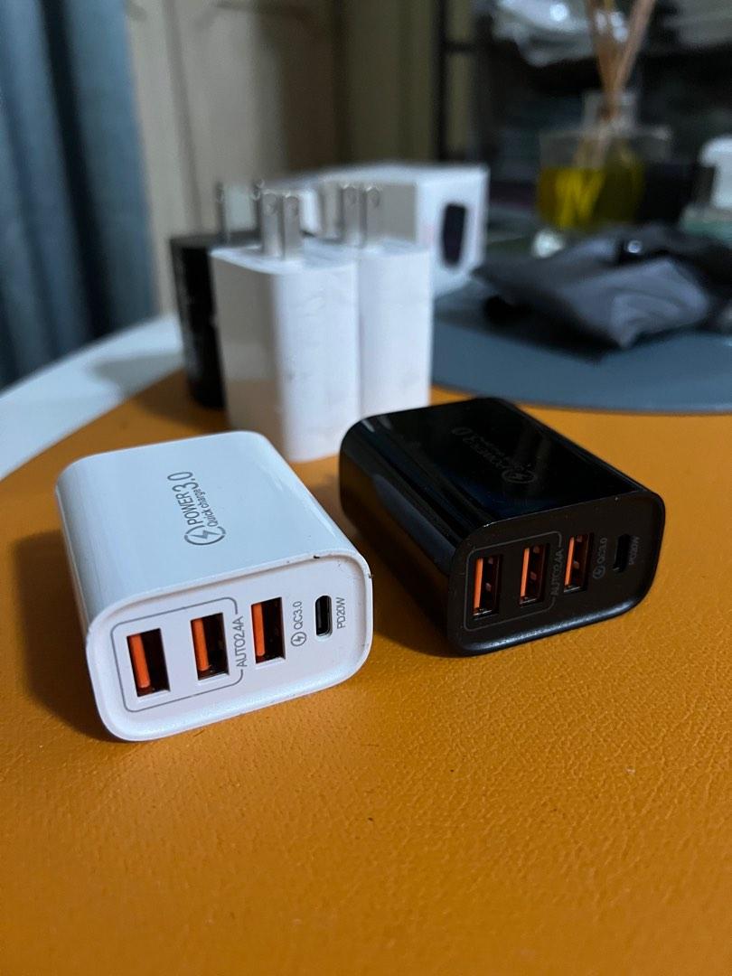 20 Watts Usb and C 4 Port Adaptor Adapter (Category: Cables & Adaptors) located in Manila. Submitted by razelysonn (Listing ID 1186139072, Image 2). Description: pm me.