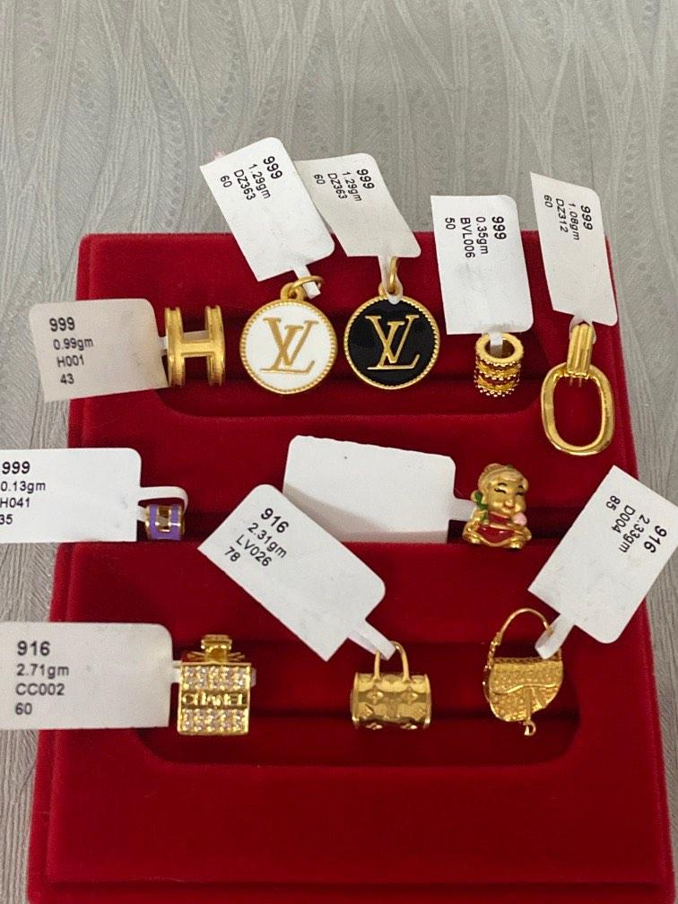 Gold pendant charms cheap