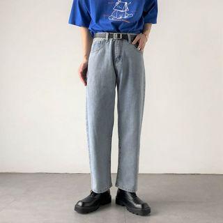 韓風 直筒牛仔褲