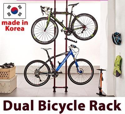 Dual bike rack store